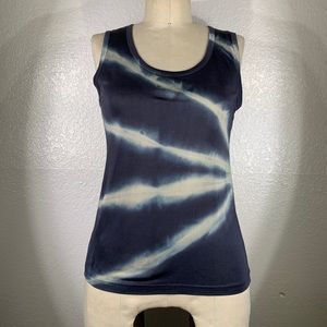 Viviana Uchitel lightening Shibori silk knit tank